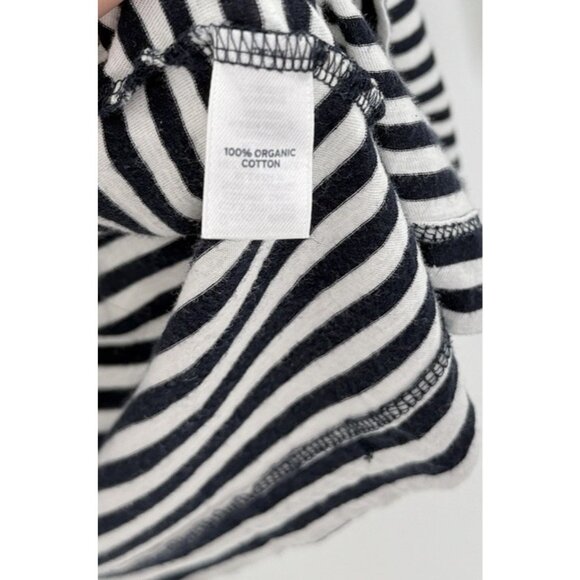 Stem Black & White Striped Organic Cotton Shirt Size M See Photos - Picture 7 of 12